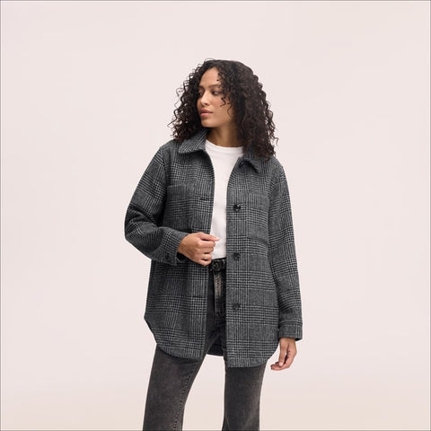 Plaid Shacket Coat