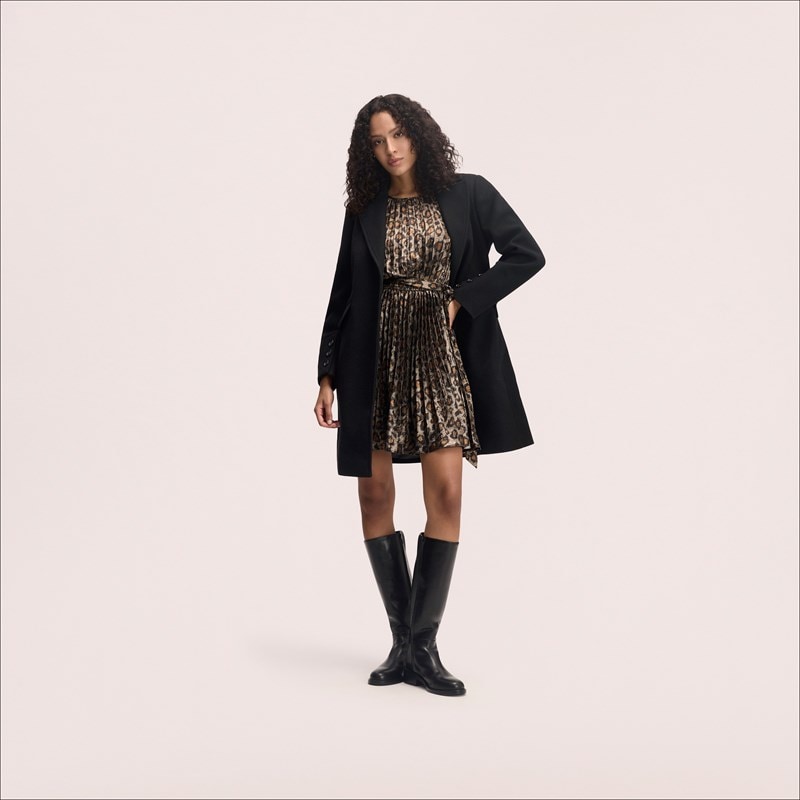 Single Breasted Reefer Coat