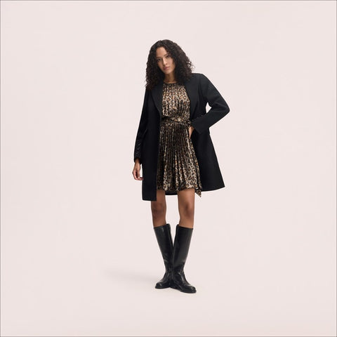 Single Breasted Reefer Coat