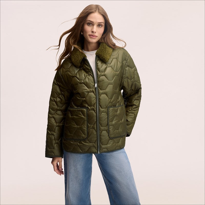 Wide Hexagon Quilt Jacket