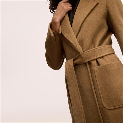 Wrap with Patch Pockets Coat