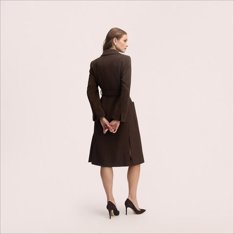 Wrap with Patch Pockets Coat