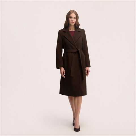 Wrap with Patch Pockets Coat