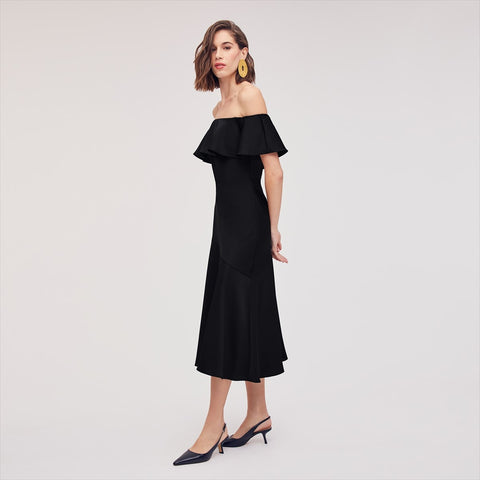 Off The Shoulder Aline Midi Dress